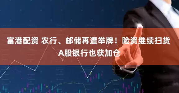 富港配资 农行、邮储再遭举牌！险资继续扫货 A股银行也获加仓